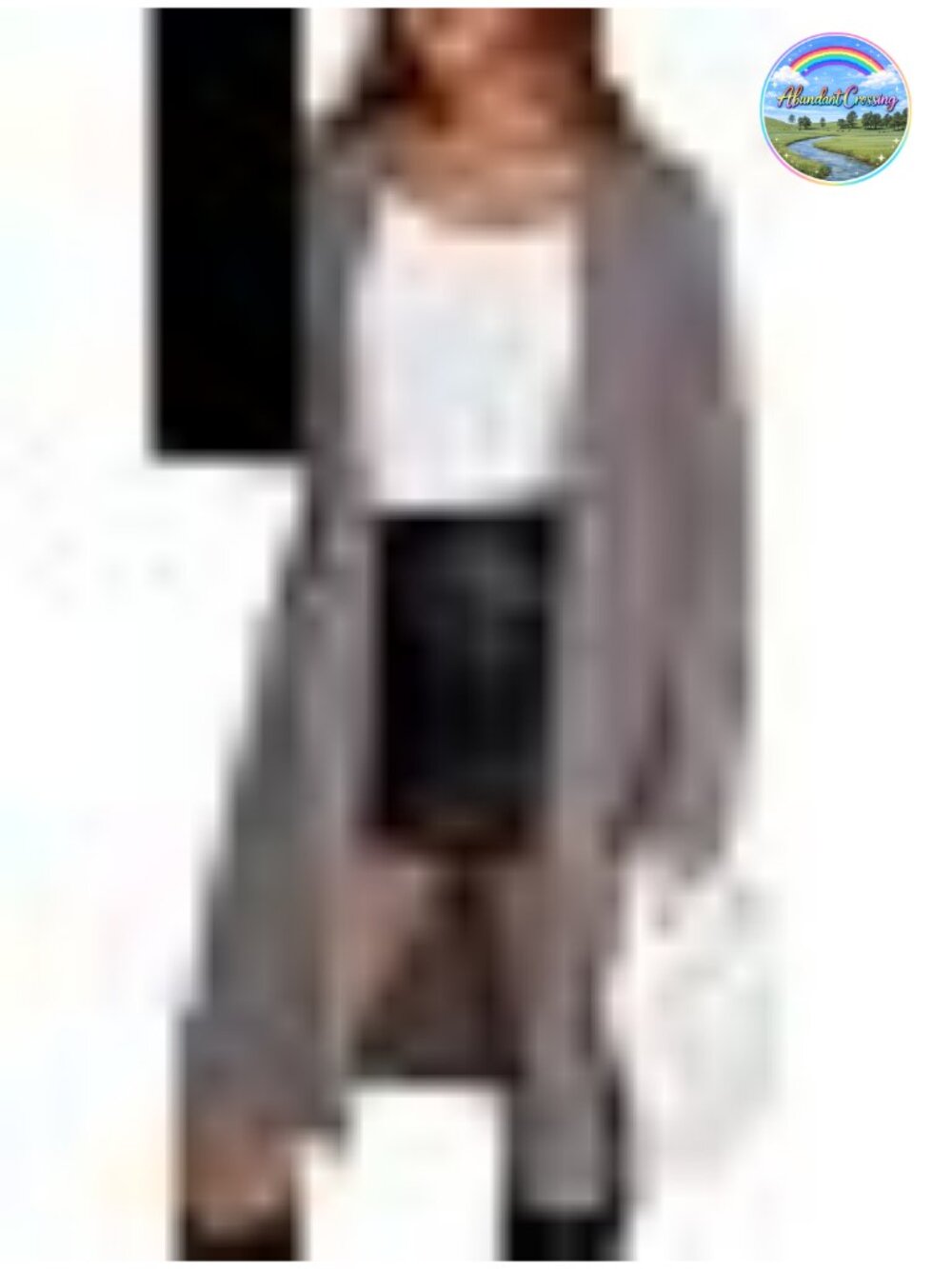 Oversized Chunky Knit Open Front Cardigan Sweater with Pockets